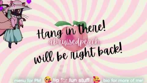 Snapshot of abruisedpeach chatting on February 20, 2026, 6:26 am Peach online show from February 20, 2026, 6:26 am