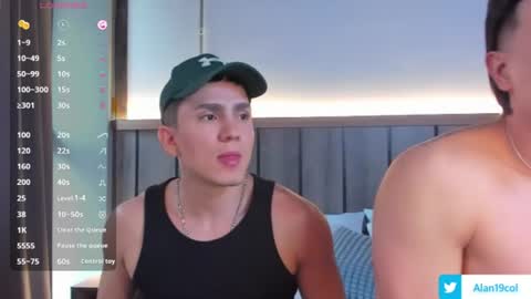 Snapshot of alan_nd_kevin chatting on July 18, 2026, 11:58 am Alan Kevin can we reach 100 thumbs up please guys online show from July 18, 2026, 11:58 am