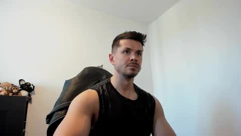 Snapshot of alphagodleatherking92 chatting on May 26, 2026, 12:23 pm LeatherMaster online show from May 26, 2026, 12:23 pm