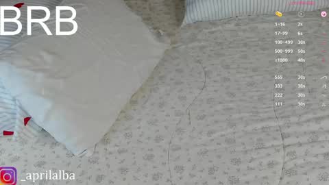 Snapshot of aprilinalba chatting on April 12, 2026, 8:19 am ALEKSANDRA POLYAKOVA online show from April 12, 2026, 8:19 am