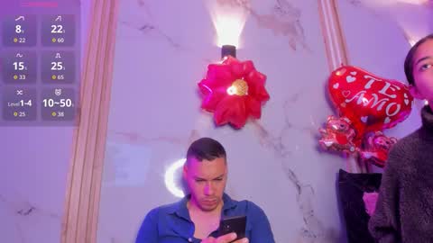 Snapshot of aron_and_molly chatting on February 13, 2026, 12:23 pm aron and molly online show from February 13, 2026, 12:23 pm