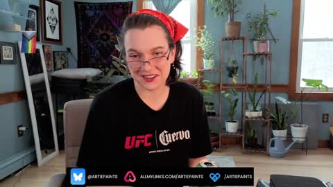 Artie Paints online show from February 6, 2025, 5:40 pm