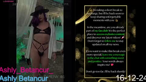 Ashly Betancur  online show from December 16, 2024, 6:32 am