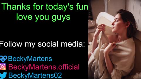 Snapshot of beckymartens chatting on January 19, 2025, 7:36 am BeckyMartens come join me on while im offline here online show from January 19, 2025, 7:36 am
