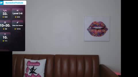 Snapshot of bunnieandthedude chatting on February 22, 2025, 10:31 pm BUNNIE and THE DUDE TheLebowskis online show from February 22, 2025, 10:31 pm