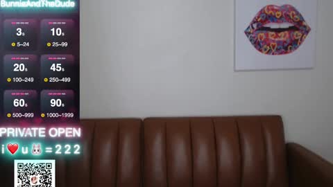 Snapshot of bunnieandthedude chatting on March 9, 2025, 11:03 pm BUNNIE and THE DUDE TheLebowskis online show from March 9, 2025, 11:03 pm