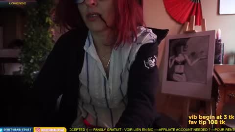 Snapshot of chanalephaz chatting on March 22, 2026, 3:26 pm Rebecca online show from March 22, 2026, 3:26 pm