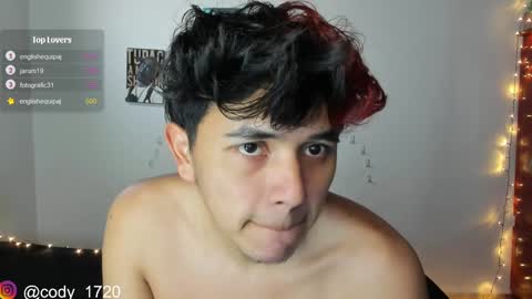 Snapshot of cody_evanss chatting on January 13, 2025, 9:42 pm cody online show from January 13, 2025, 9:42 pm