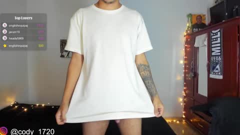 Snapshot of cody_evanss chatting on February 23, 2025, 6:01 pm cody online show from February 23, 2025, 6:01 pm