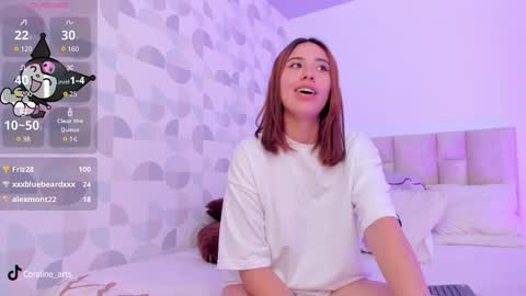 Snapshot of coraline_arts chatting on January 7, 2025, 10:30 pm Cora online show from January 7, 2025, 10:30 pm