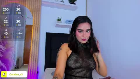 Snapshot of coraline_v chatting on May 23, 2026, 12:09 pm Coraline connected from 10 pm to 6 am Colombia time online show from May 23, 2026, 12:09 pm