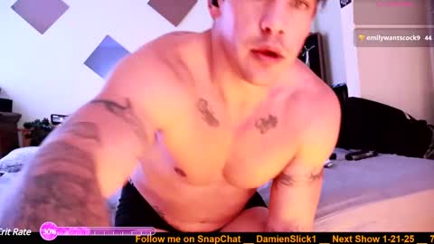 Snapshot of damienslick chatting on January 29, 2025, 9:01 am Damien Slick online show from January 29, 2025, 9:01 am