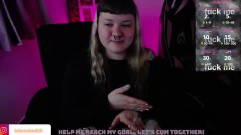 Snapshot of destroyall420 chatting on July 25, 2026, 2:36 pm Lola Bdsm and fries online show from July 25, 2026, 2:36 pm