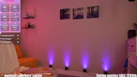 Snapshot of fiery_redhead chatting on May 15, 2026, 11:01 pm Cassie Ventura online show from May 15, 2026, 11:01 pm