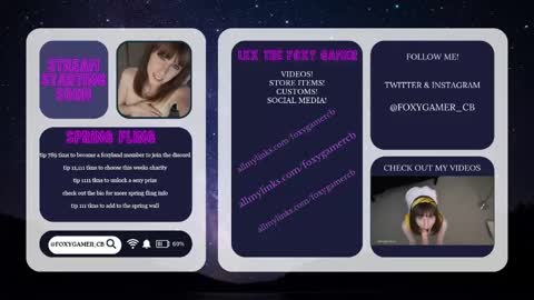 Lex Vive foxygamer cb online show from May 29, 2026, 1:36 am