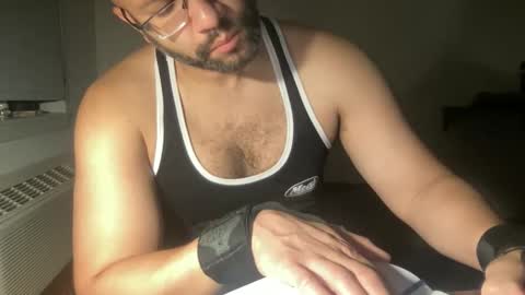 Snapshot of fuckyeahcoach chatting on May 29, 2026, 6:33 am Muscle Bear Jock in Training online show from May 29, 2026, 6:33 am