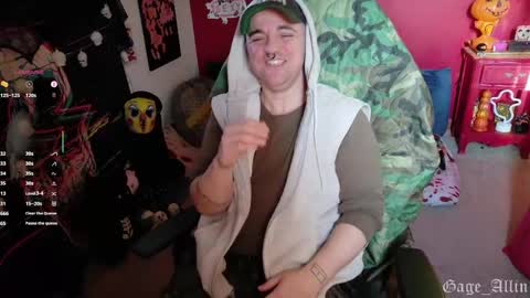 Gage Allin AKA Alpha Pussy online show from October 28, 2025, 8:22 pm