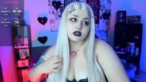 Snapshot of goth_stein chatting on February 24, 2025, 4:05 am Engel Please help me to reach 50 thumbs up online show from February 24, 2025, 4:05 am