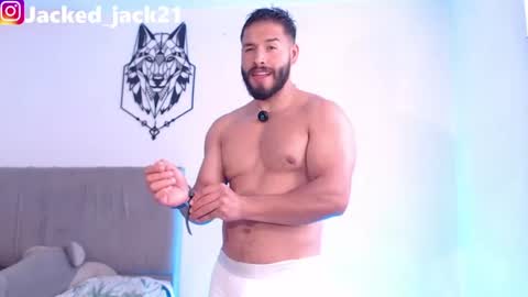 Snapshot of jack_master_muscle chatting on July 12, 2026, 8:22 pm jack and leah online show from July 12, 2026, 8:22 pm