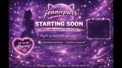Snapshot of jenniepurr chatting on June 10, 2026, 7:35 pm Jennie online show from June 10, 2026, 7:35 pm