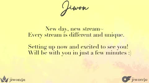 Jiwon online show from February 24, 2025, 12:16 pm