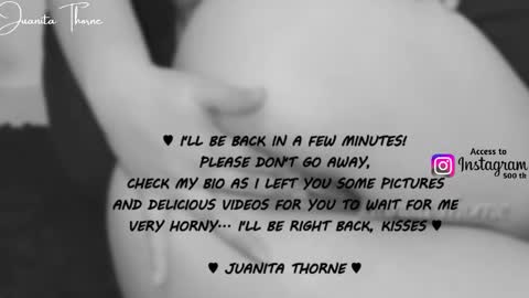  JUANITA THORNE 2 online show from November 3, 2025, 9:59 pm