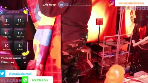 lainsaciableintensa online show from October 24, 2025, 2:41 am