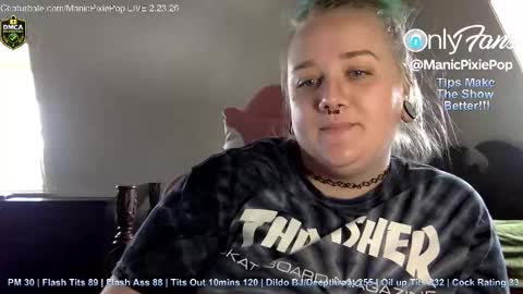 ManicPixiePop online show from February 23, 2026, 5:21 pm