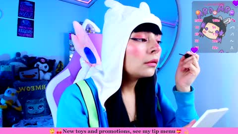 Snapshot of marcy_neko chatting on April 9, 2026, 12:10 pm Marceline online show from April 9, 2026, 12:10 pm