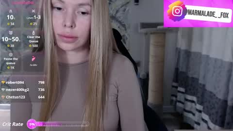 Marmalade Fox online show from April 1, 2026, 4:59 pm