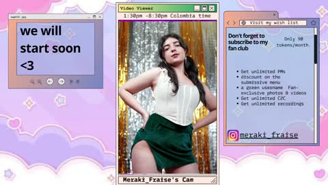 Snapshot of meraki_fraise chatting on January 27, 2025, 6:52 pm online show from January 27, 2025, 6:52 pm