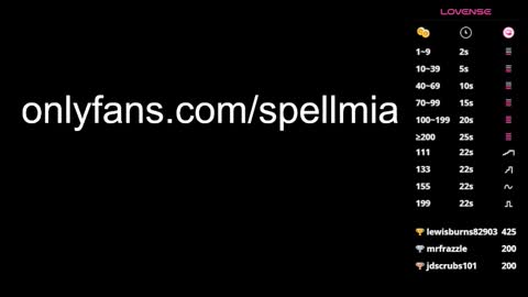 Mia  instagram miasspell online show from January 28, 2025, 11:07 pm