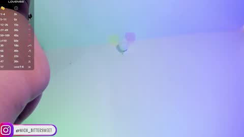 Snapshot of mich_bittersweet chatting on January 26, 2025, 8:23 pm online show from January 26, 2025, 8:23 pm