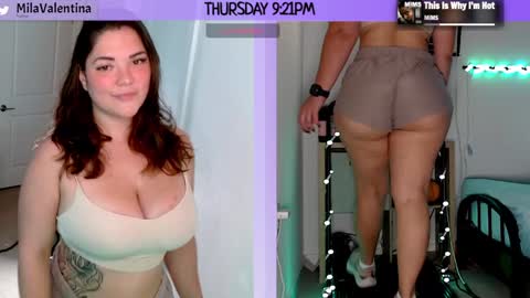 Snapshot of milavalentinax chatting on January 3, 2025, 2:21 am Mila Valentina online show from January 3, 2025, 2:21 am