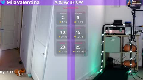 Snapshot of milavalentinax chatting on January 28, 2025, 3:15 am Mila Valentina online show from January 28, 2025, 3:15 am