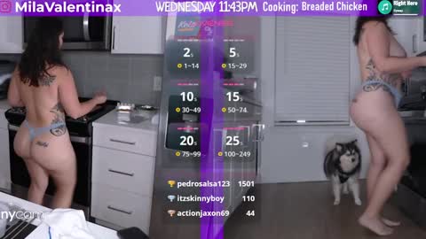 Snapshot of milavalentinax chatting on February 13, 2025, 4:43 am Mila Valentina online show from February 13, 2025, 4:43 am