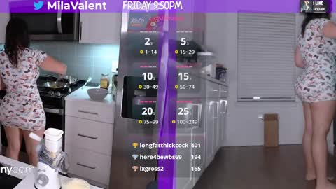 Snapshot of milavalentinax chatting on February 22, 2025, 2:50 am Mila Valentina online show from February 22, 2025, 2:50 am