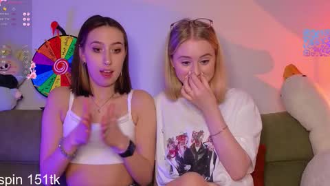 Snapshot of mimipaws chatting on February 18, 2026, 7:43 pm MilaBlack and StacyBlonde Today unboxing Lovens OMG online show from February 18, 2026, 7:43 pm