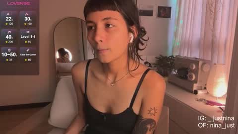 Snapshot of nina_just chatting on January 8, 2025, 9:34 pm Nina. online show from January 8, 2025, 9:34 pm