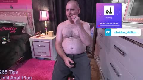 Snapshot of obsidian_stallion chatting on October 3, 2025, 12:51 am Obsidian stallion online show from October 3, 2025, 12:51 am