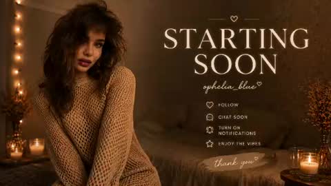 ophelia blue online show from June 12, 2026, 10:25 am