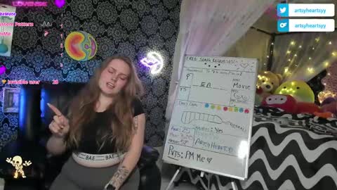 ArtsyHeartsyy online show from December 13, 2024, 2:10 am