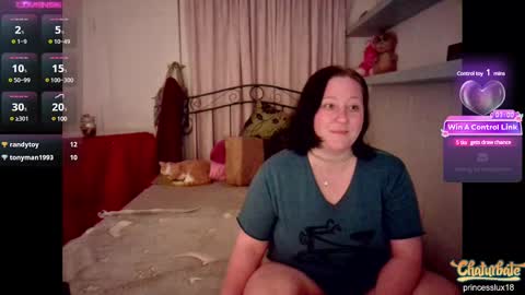 Snapshot of princesslux18 chatting on December 7, 2024, 8:49 pm Lux Alot Luxi online show from December 7, 2024, 8:49 pm