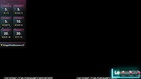 Sarah Moon online show from September 28, 2025, 4:51 am