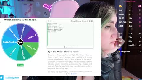 Scarlett online show from October 17, 2025, 2:30 pm