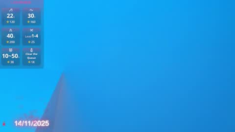 Sebastian online show from November 14, 2025, 8:51 pm