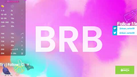 Dean Carter online show from September 10, 2025, 10:32 pm