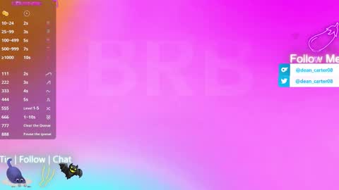 Dean Carter online show from February 23, 2026, 10:07 pm