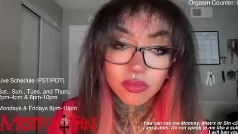 Mistrx Sin online show from June 25, 2026, 10:58 pm