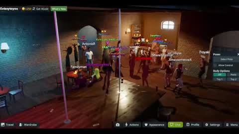 Extasy online show from March 3, 2026, 11:27 am